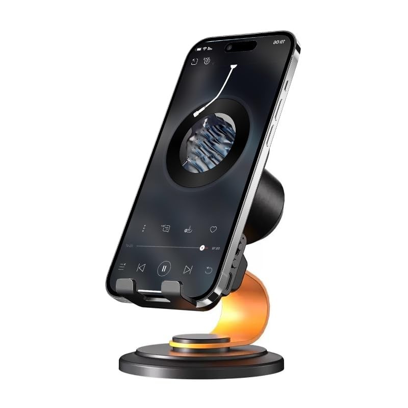 E I F E R Wireless Induction Speaker，Bluetooth Speaker with Phone Stand,360°