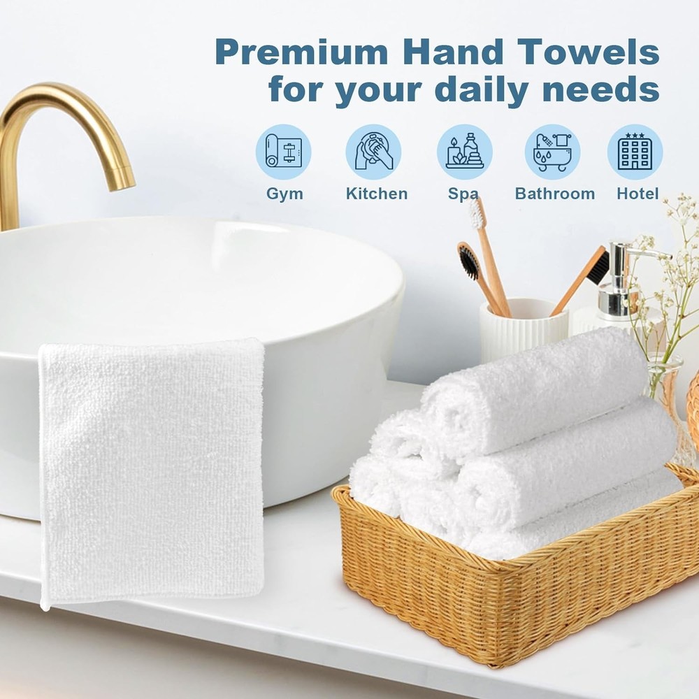 Pack of 50 Microfiber Washcloths