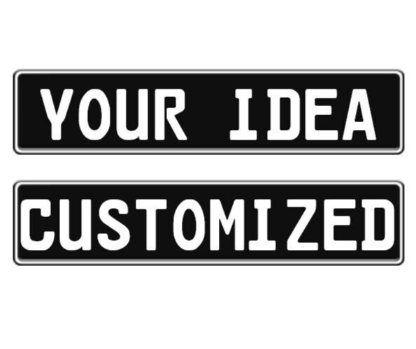 Customized Personalized European Plate Style with your own idea
