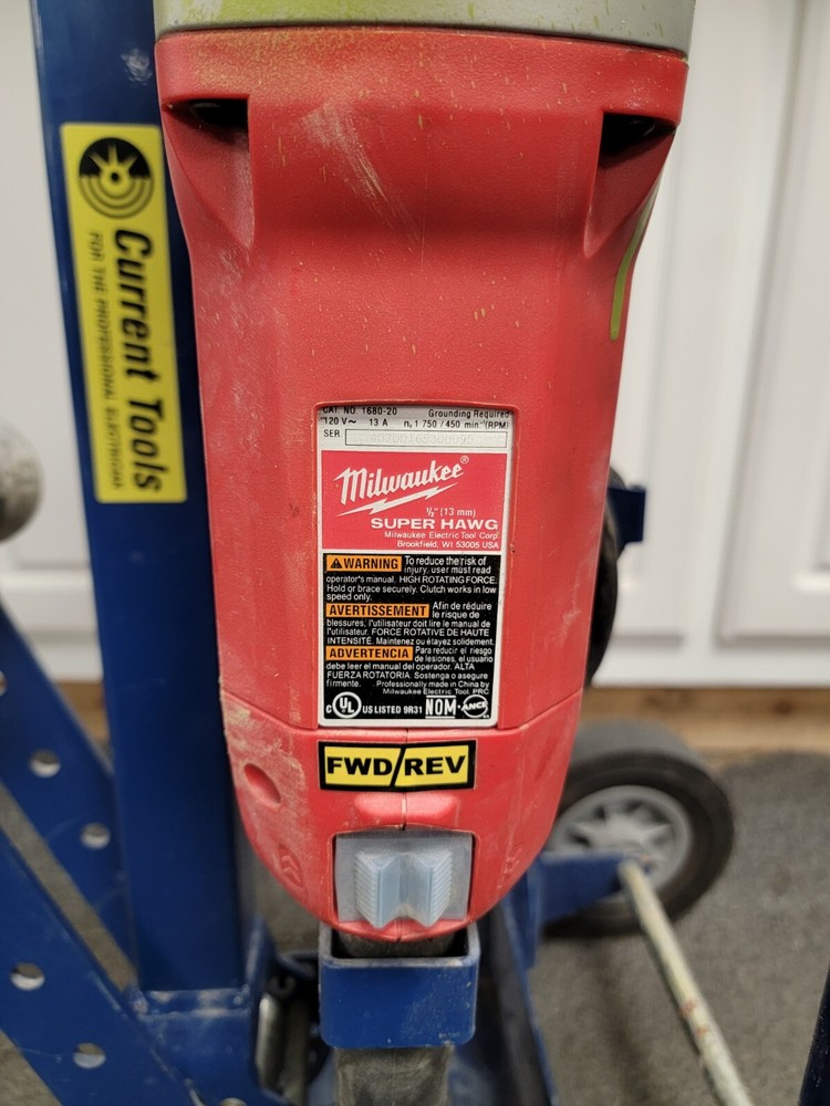 Current Tools Model 33 Cable Puller, Milwaukee 1680-20 Super Hawg, Pickup Only