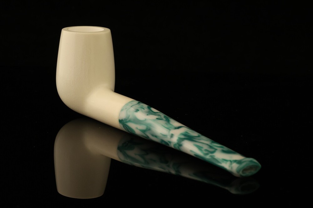 Billiard Block Meerschaum Pipe with fitted case 14078