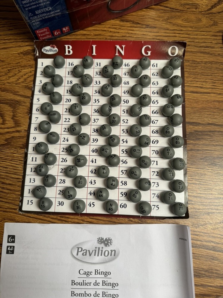 Pavilion Cage Bingo Complete in Original Box