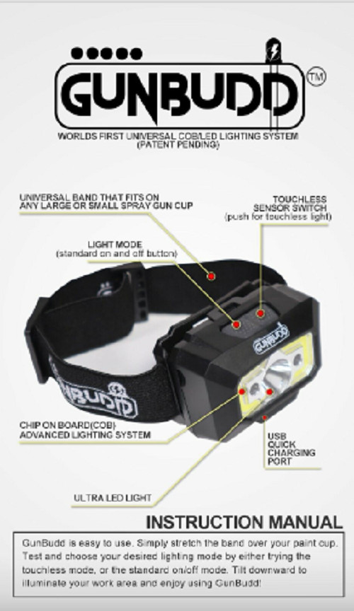 GunBudd® Adjustable Spray Gun Light – Universal Auto Paint Tool