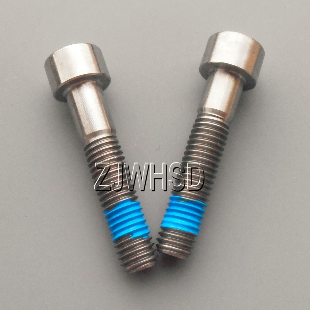 2pcs M8 x 40 Titanium Ti Screw Bolt Allen hex Socket Cap head with ThreadLocker