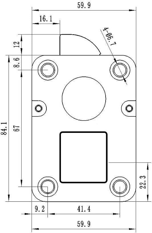 Electronic Safe Lock LED Keypad Chrome Safe Lock Replacement With Swing Bolt