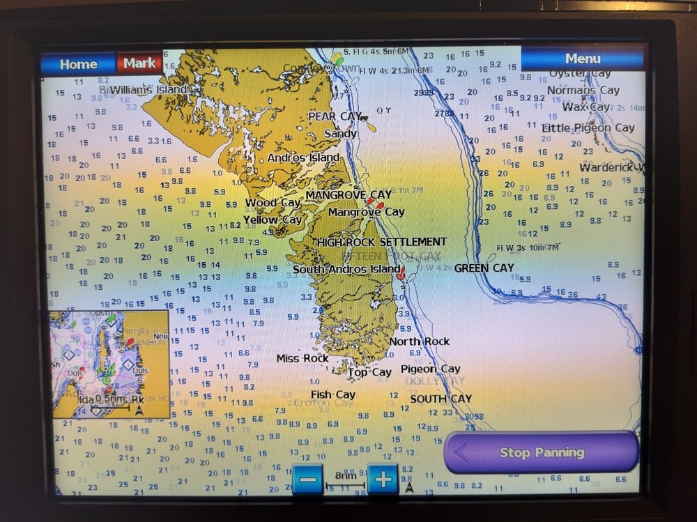 Garmin Chart Southern Bahamas 701x 721x series chartplotters