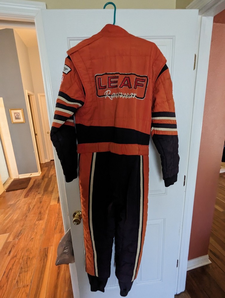 Vintage LEAF RACINGWEAR Safety Fire Suit Medium M