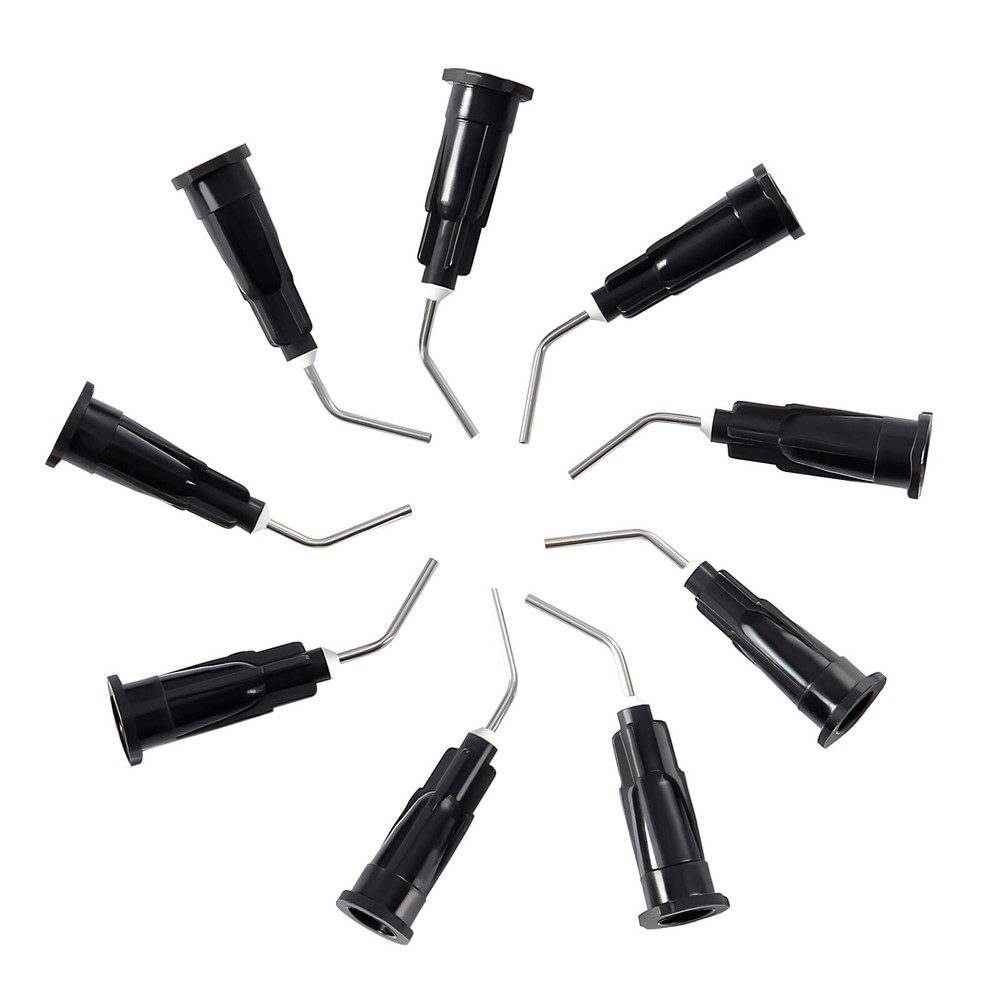 100PCS JMU Dental Pre Bent Needle tips Different Size