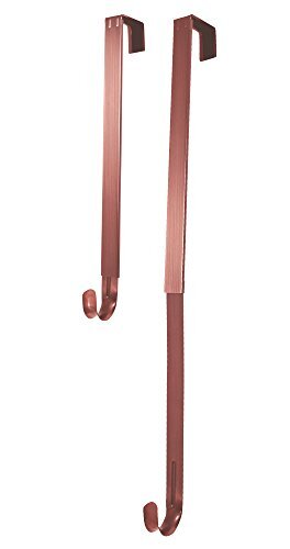 Adjustable Length Wreath Hanger, 20 lb Capacity (Brushed Copper)