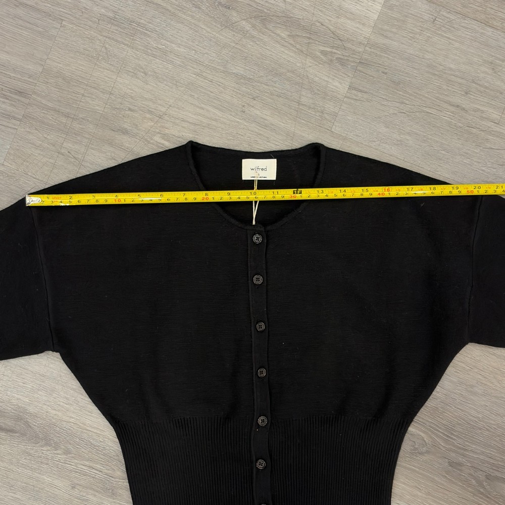 Aritzia Wilfred Golightly Black Cardigan S