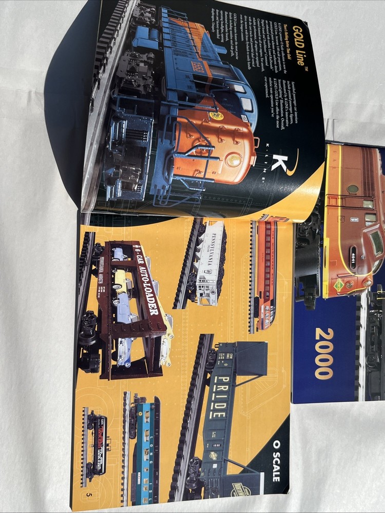 K-Line Model Train Railroad Catalogs 2000 First and Second Edition