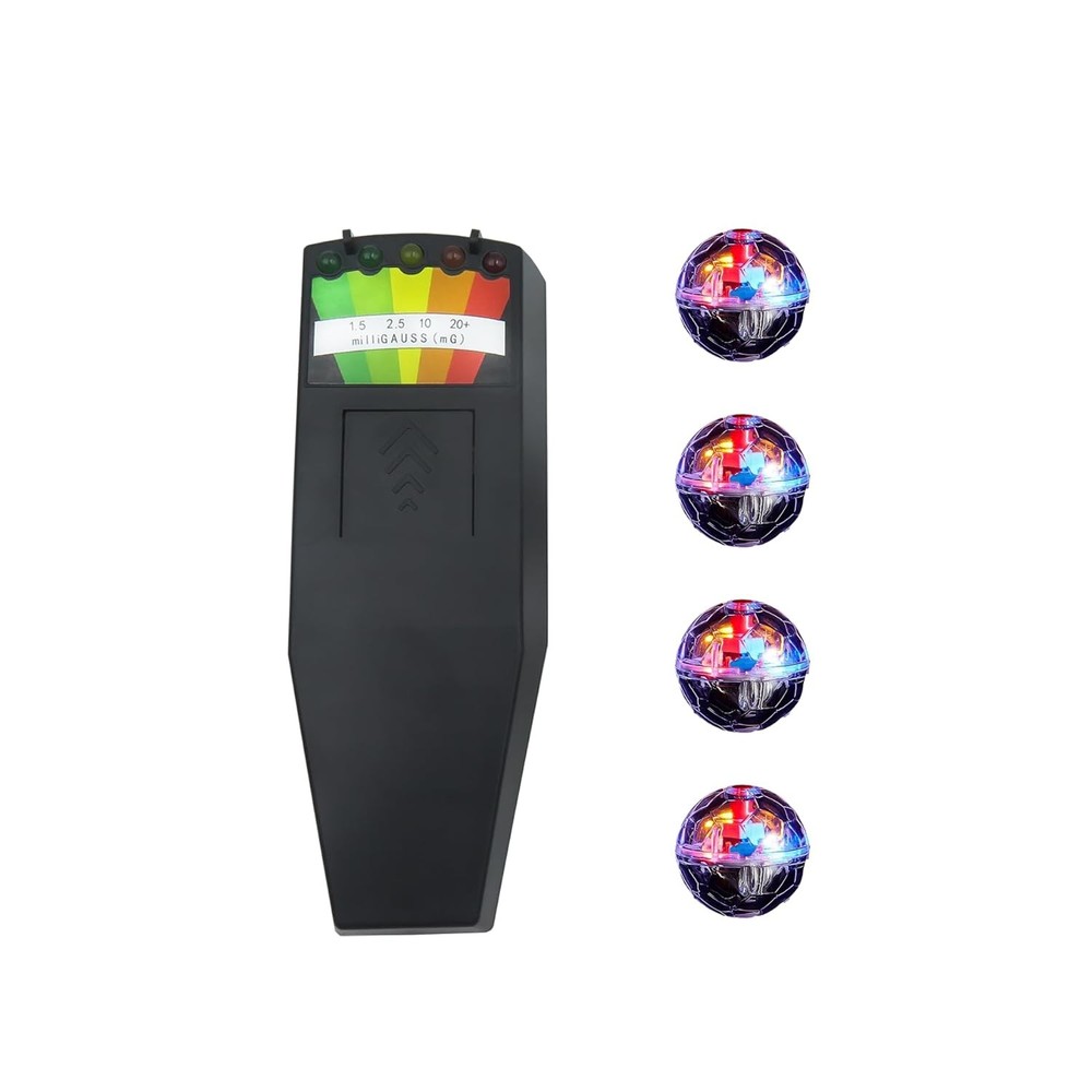 Paranormal Investigation Kit: EMF Meter & 4 Motion Activated Lights