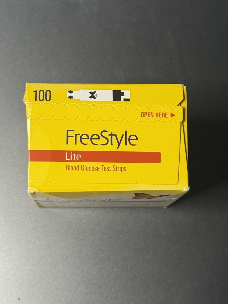 Freestyle Lite Blood Glucose Test Strips - 100 Count 🚨Ships 📦 ✈️ today 📦 ✈️