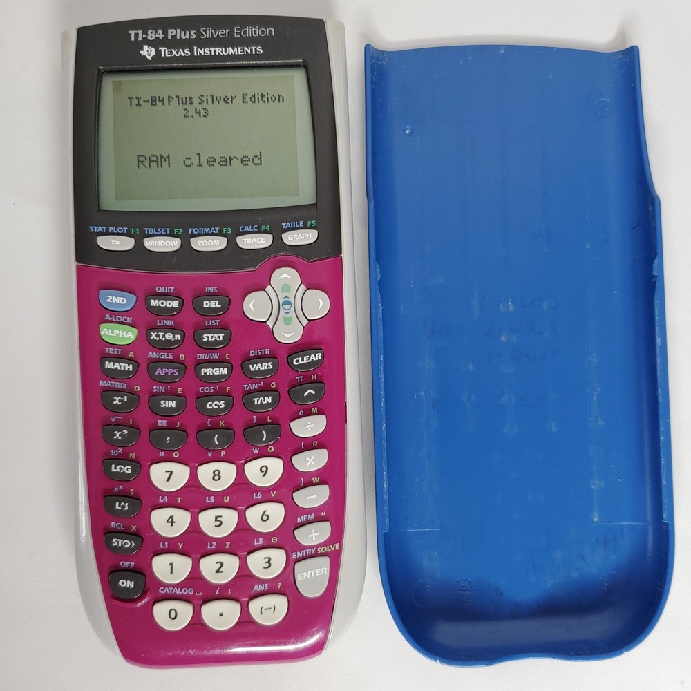 TI-84 Plus Silver Edition Graphing Calculator Texas Instruments Purple
