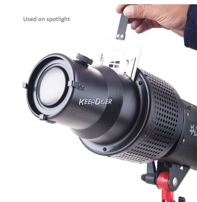Photography Spotlight Gobos Holder Optical Insert Snoot Plate Beam Light Shadow