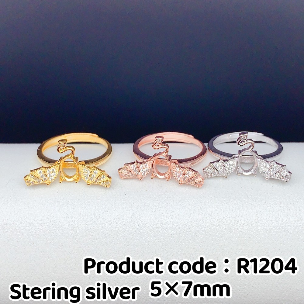 Empty silver925 ring setting, blank setting silver ring DIY