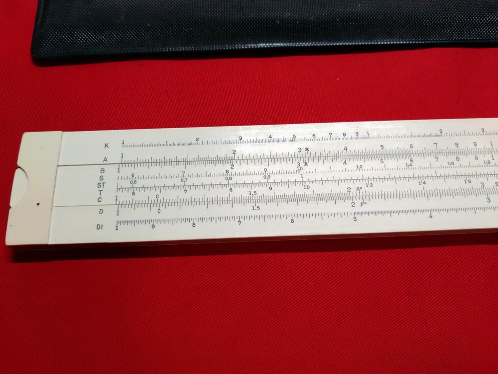 Soviet logarithmic multi ruler, slide Ruler smal made in USSR