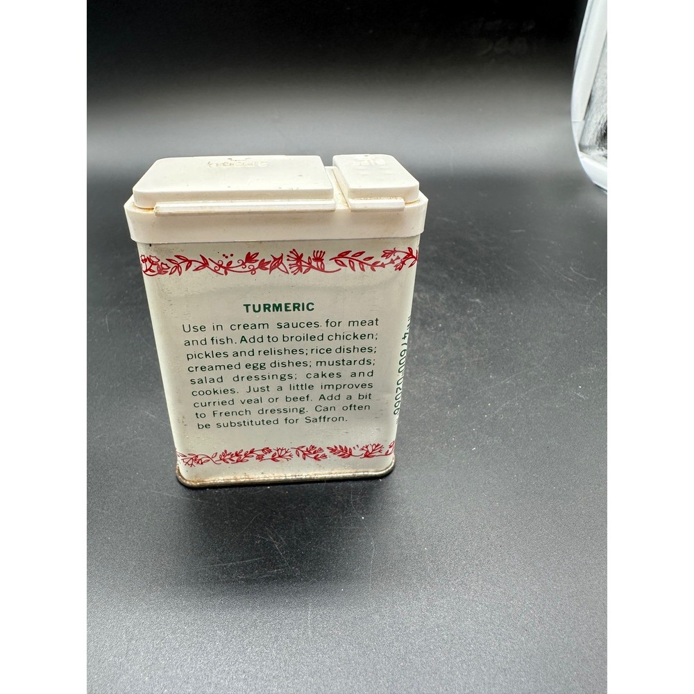 Vintage Durkee Ground Turmeric Tin