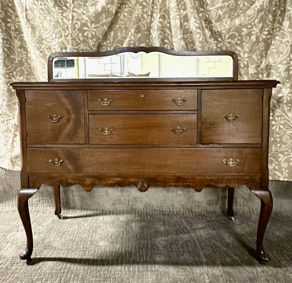 Buffet With Beveled Mirror