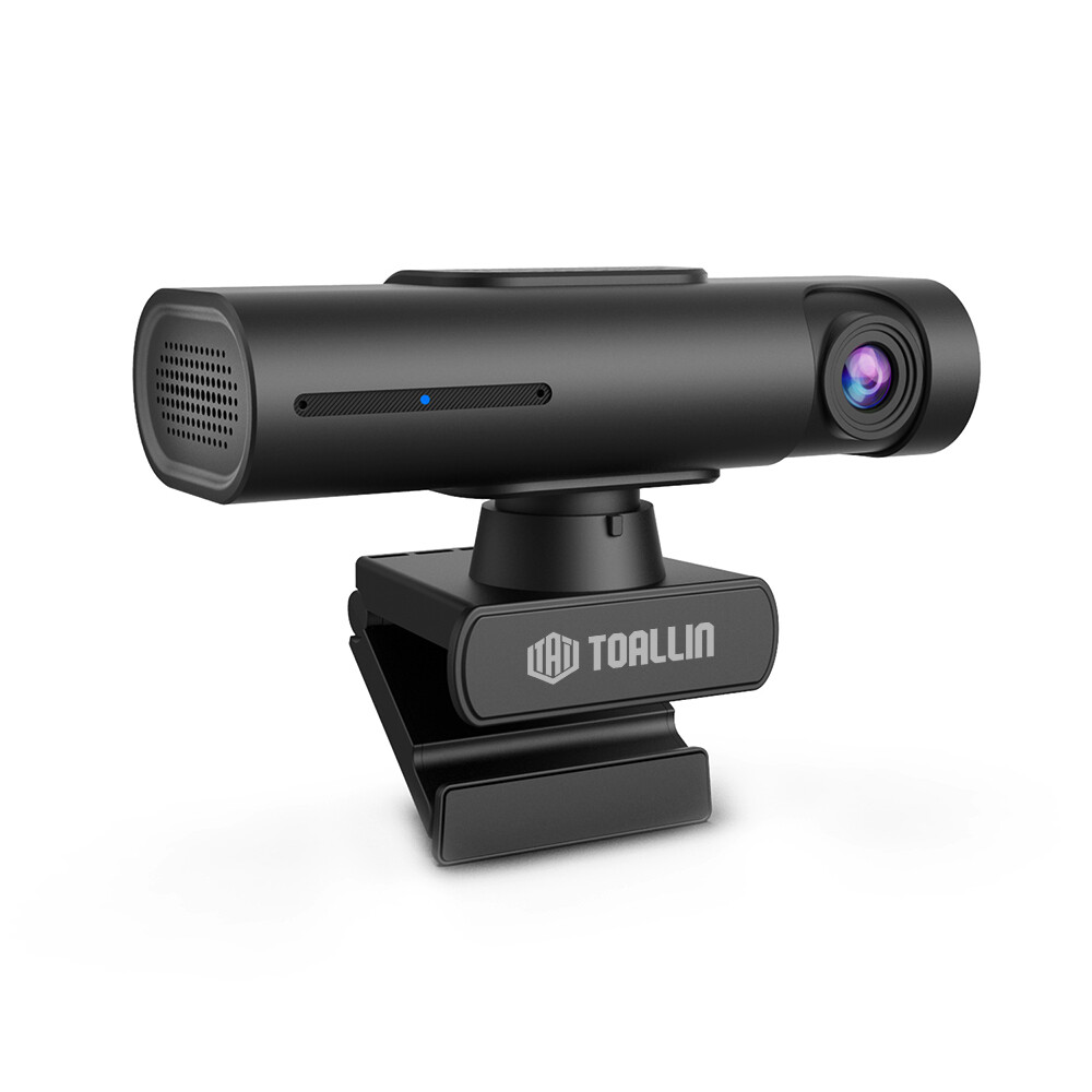 TOALLIN 2K PTZ Webcam Auto Tracking AI Gesture Control Dual Mic Streaming Webcam