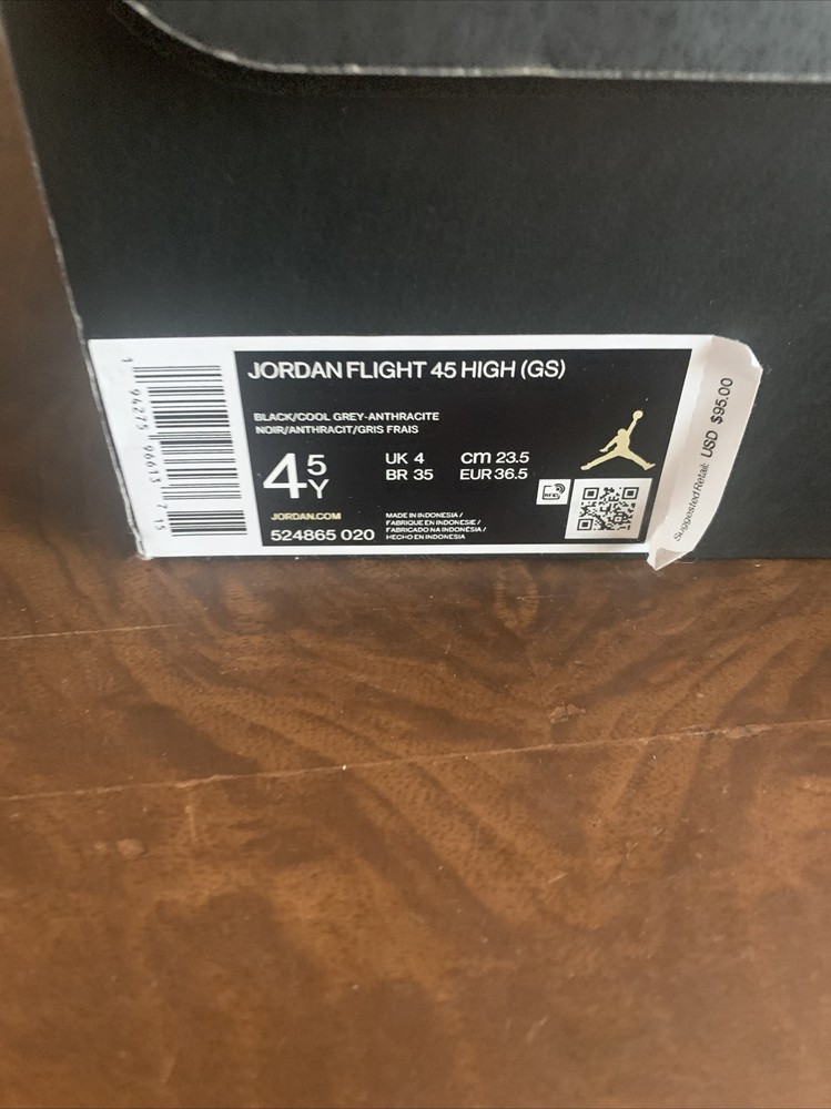 youth jordan flight size 4.5