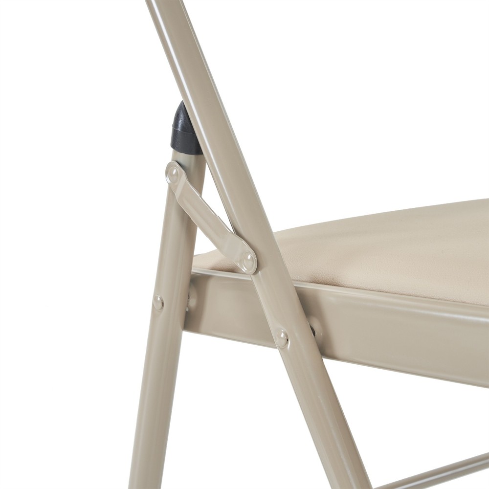 4pcs Elegant Foldable Iron & PVC Chairs for Convention & Exhibition Light -