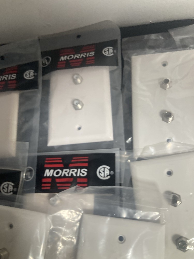 17 Pack double tv jack Wall Plates white