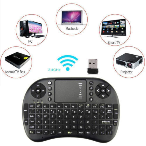 2.4G RF Mini Wireless Keyboard Mouse for Amazon FIRE Stick plus OTG usb adapter