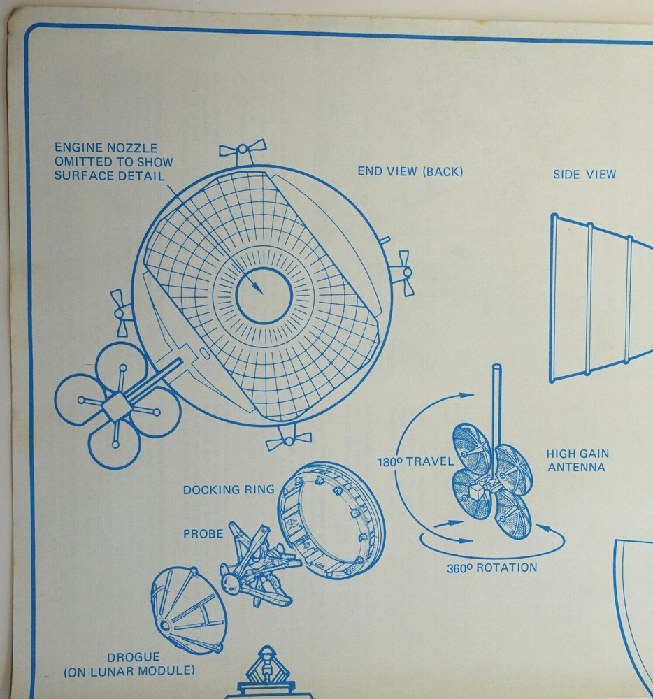 Apollo Spacecraft J-Mission configuration historical info Schematic Pamphlet 22”