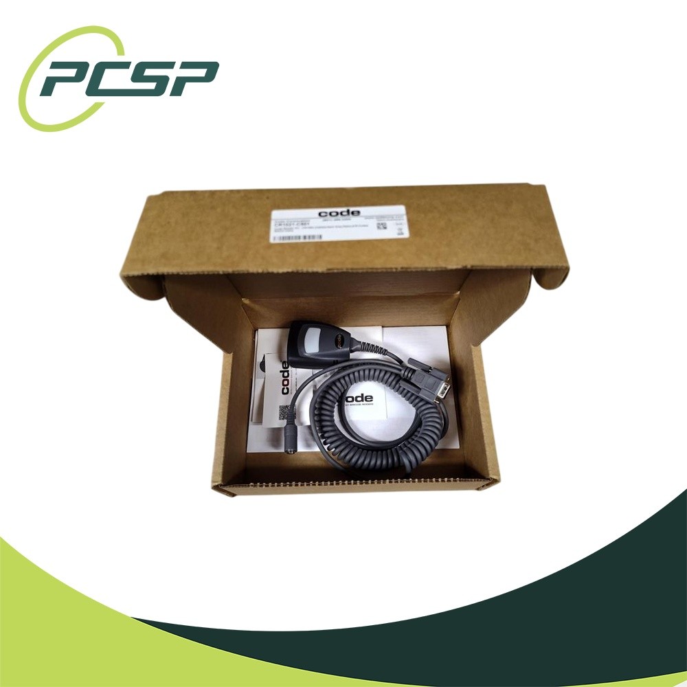 Genuine Open Box Code CR1021-C501 Barcode Scanner w/ RS232 8ft Coiled Cable