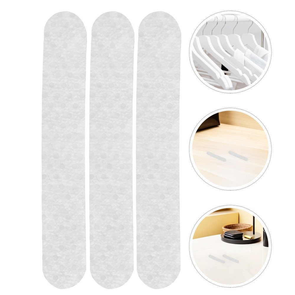 150 Pcs Adhesive Non Slip Strips Hangers Replacement Closet Accessory