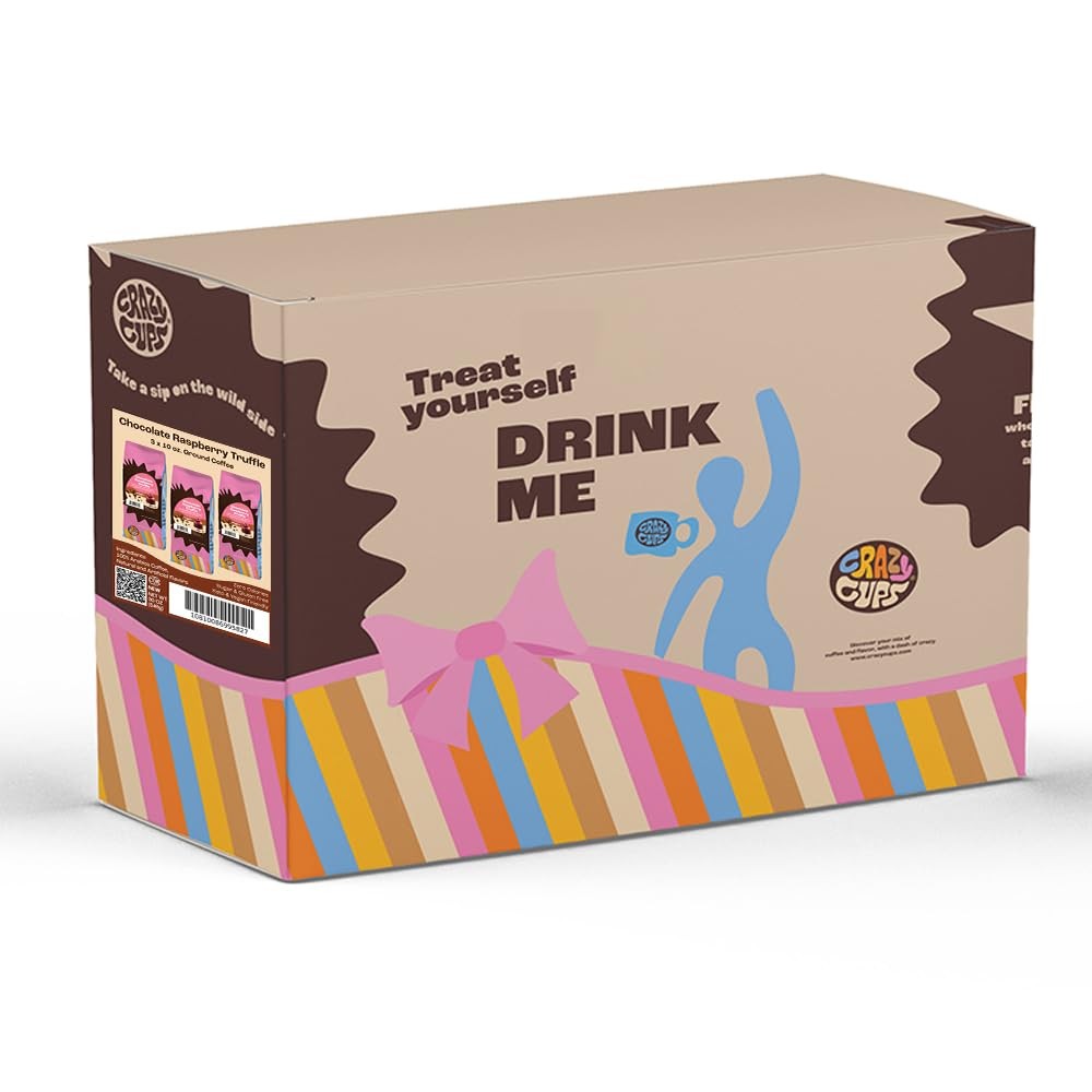 Chocolate Raspberry Ground Coffee 10 oz - 3 Pack for Coffee Lovers