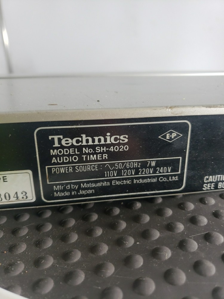 Vintage Silver Technics Audio Digital Timer SH-4020 Japan Tested & Working