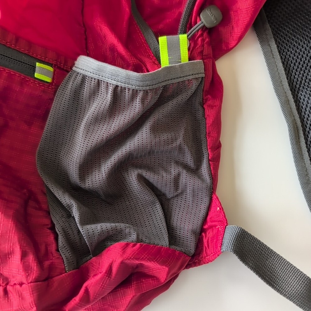 HIKPRO Red & Gray Durable Lightweight Packable Backpack Water Resistant