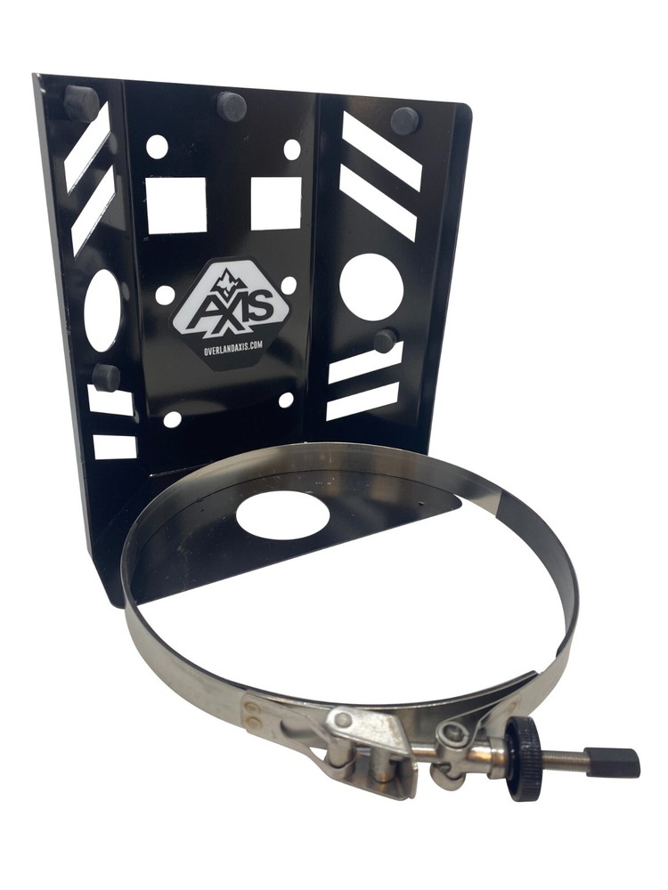 Overland AXIS 5 LB Propane Tank Vehicle STEEL Mount with Quick Release