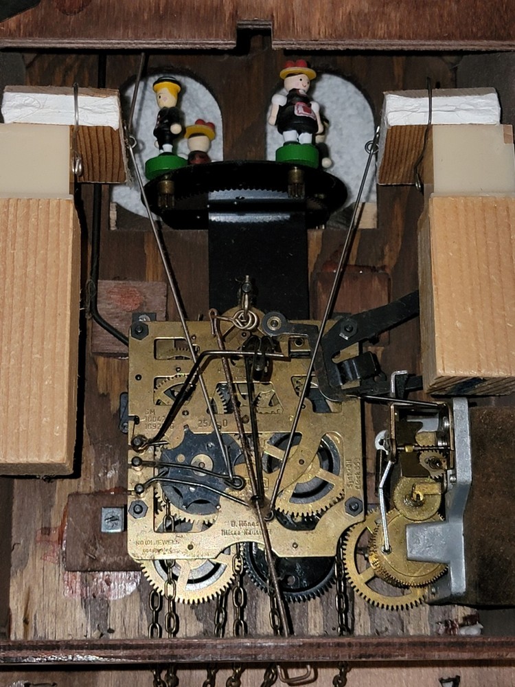 Vintage Solid Wood German Cuckoo Clock WORKS