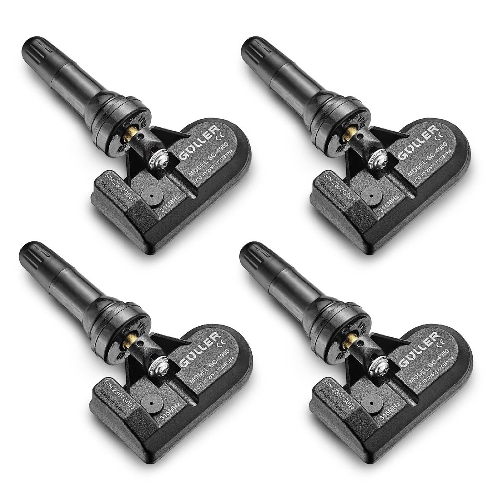 GULLER TPMS 315MHz Tire Pressure Sensor 4-Pack | Preprogrammed for Certain Fo...