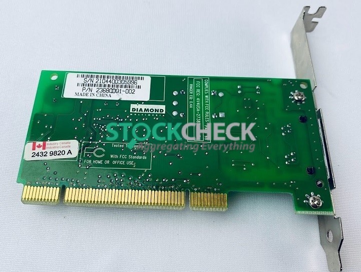 Diamond Multimedia 23680001-002 Modem Card