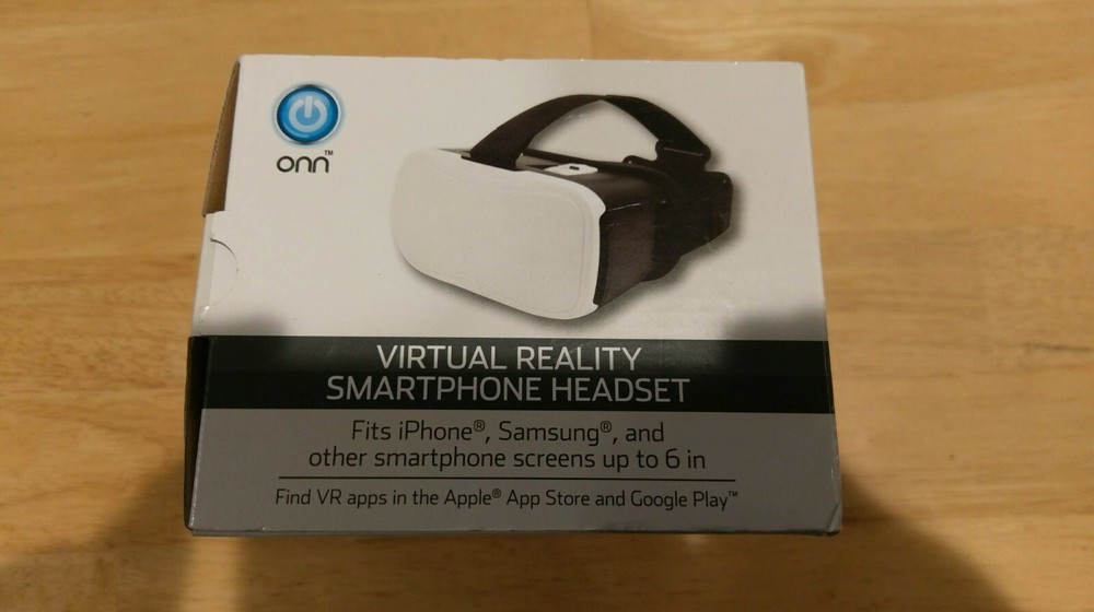ONN Virtual Reality SmartPhone Headset - white
