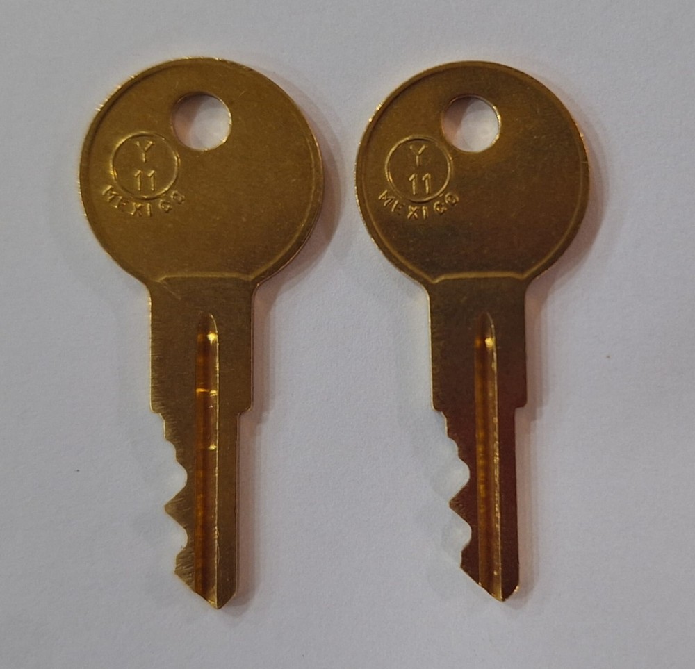 2 Replacement Keys Cut to Key Code RH38 for Craftsman / Husky / Delta Tool Box