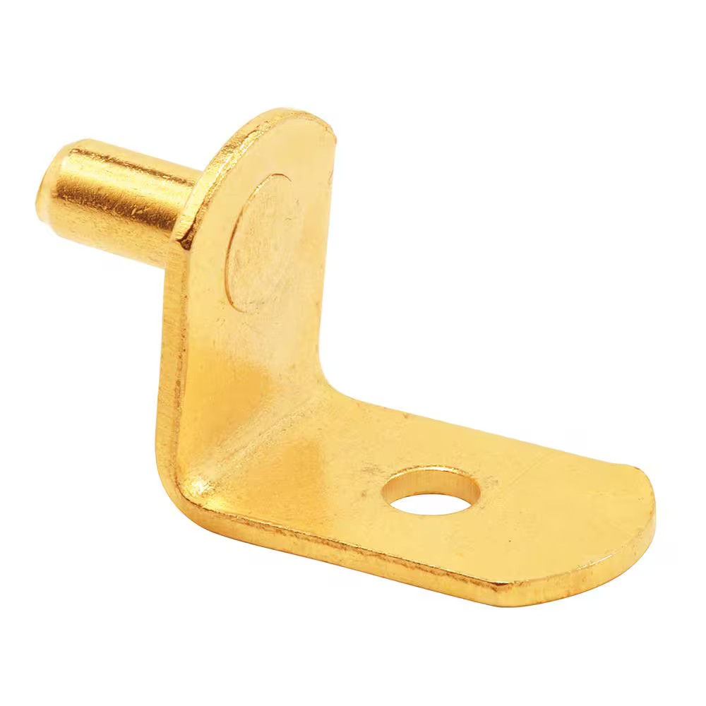 20 Lb. 5 Mm Brass L Shelf Pegs (8-Pack)