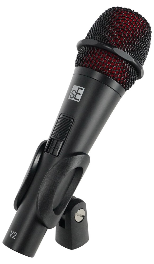 Se Electronics V2 SWITCH Dynamic Handheld Microphone Vocal Mic+Backpack