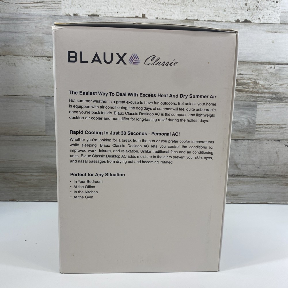 Blaux Classic Desktop AC with Fan Adjustment Dial & Mood Light