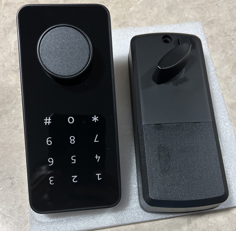 Klwenas Maec Smart Deadbolt Lock, Easy to Install, Silver