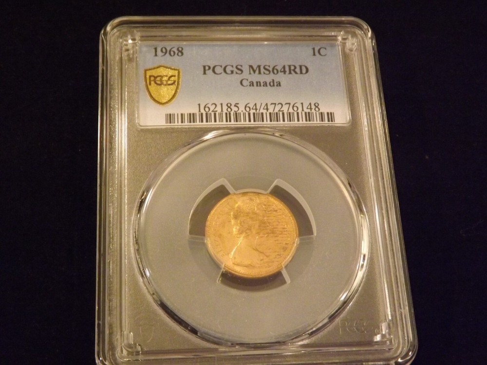 1968     1C                 Canada        PCGS  MS 64 RD