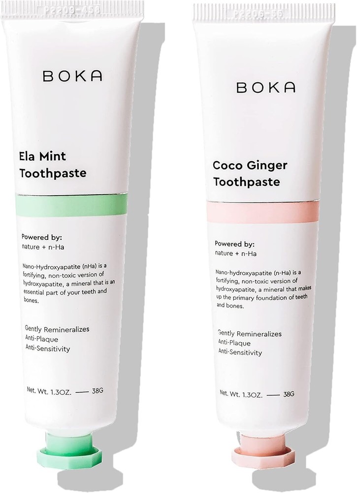 Boka Fluoride Free Toothpaste - Nano Hydroxyapatite, Remineralizing, Sensitive T