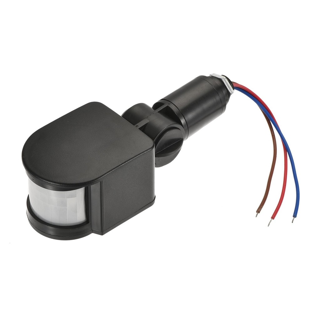 Motion Sensor 12V Infrared PIR Detector Switch Wall Mount Black