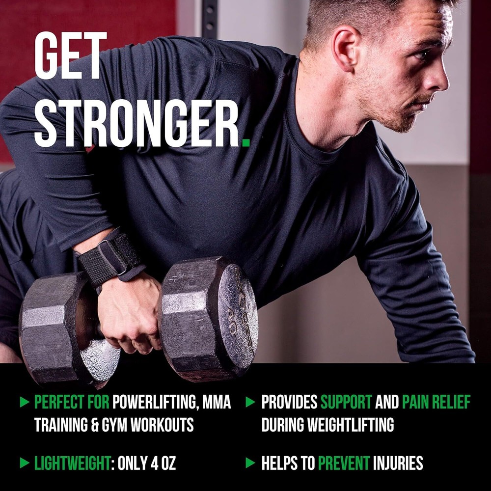 MRX Weightlifting Strap with Wrist Wrap Support Gym Training Strap Bodybuilding