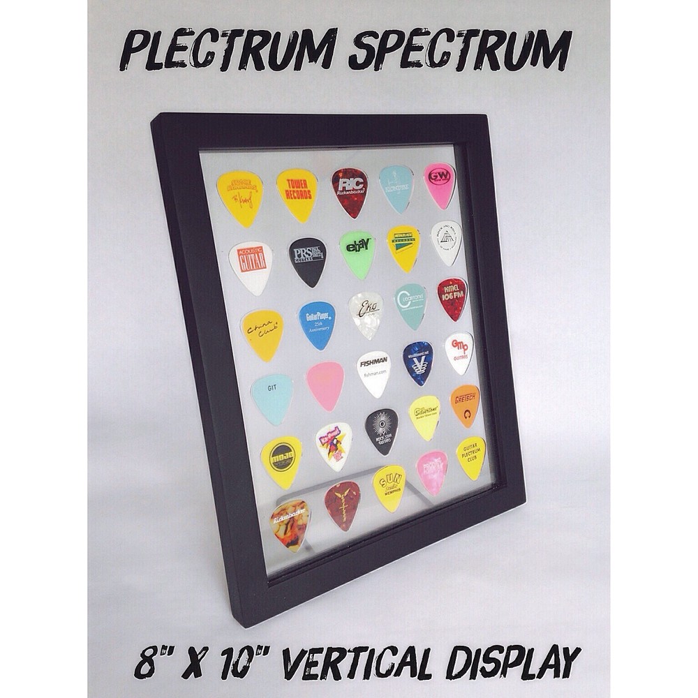 Guitar Pick Display - 8 x 10 Vertical Clear - HOLDS 30 PICKS - NO FRAME