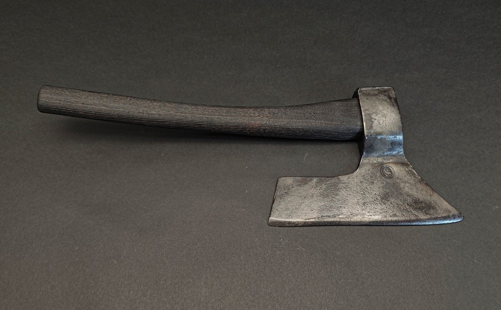 ANTIC Goosewing Bearded Broad Hatchet Axe Head Handmade Forged Rare